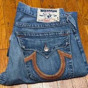 Gently worn men’s True Religion Blue Jeans